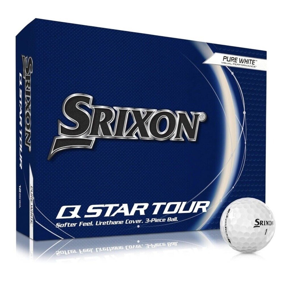 Srixon Q-Star Tour Golf Balls Pure White 2024 NEW (3 Boxes of 12 = 36 Balls)